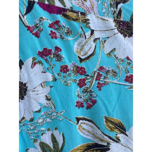 Victoria's Secret aqua floral M/L kimono robe cover - Picture 4 of 5